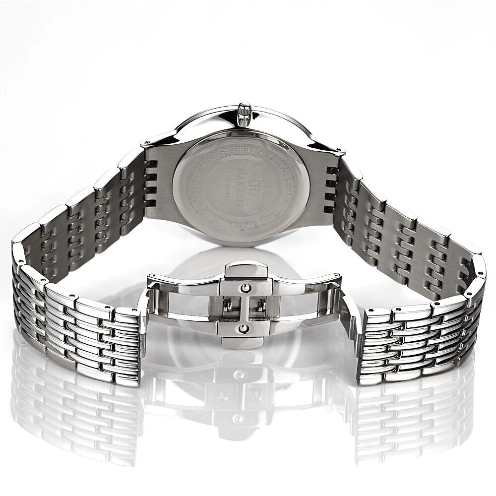 NAKZEN Commerce Diamond Men Watch Famous Luxury Brand Sapphire Watches Men's Stainless Steel Simple Black Gold Watch Male Clock