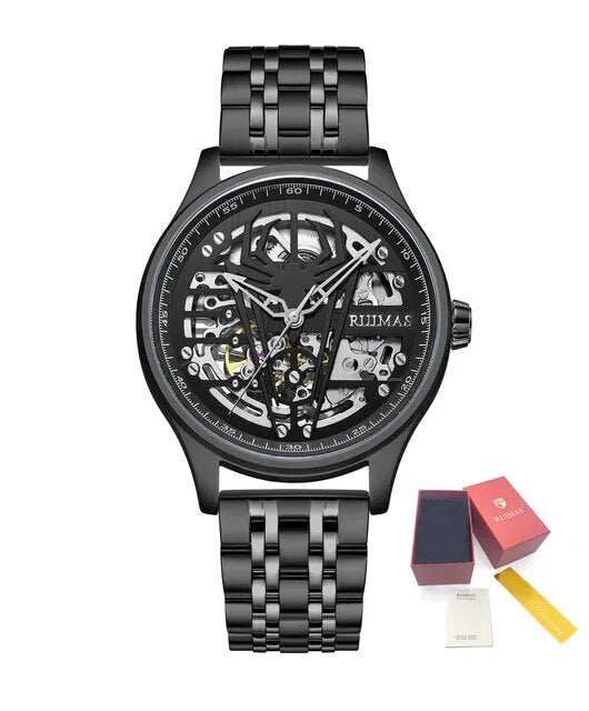 RUIMAS Watches for Men Top Brand Luxury Mechanical Chronograph Clock Stainless Steel Casual Wrist Watch Man Business Watch 6787