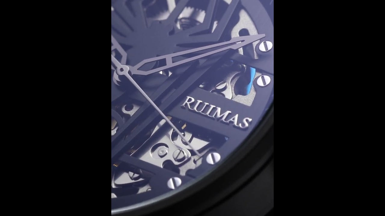 RUIMAS Watches for Men Top Brand Luxury Mechanical Chronograph Clock Stainless Steel Casual Wrist Watch Man Business Watch 6787