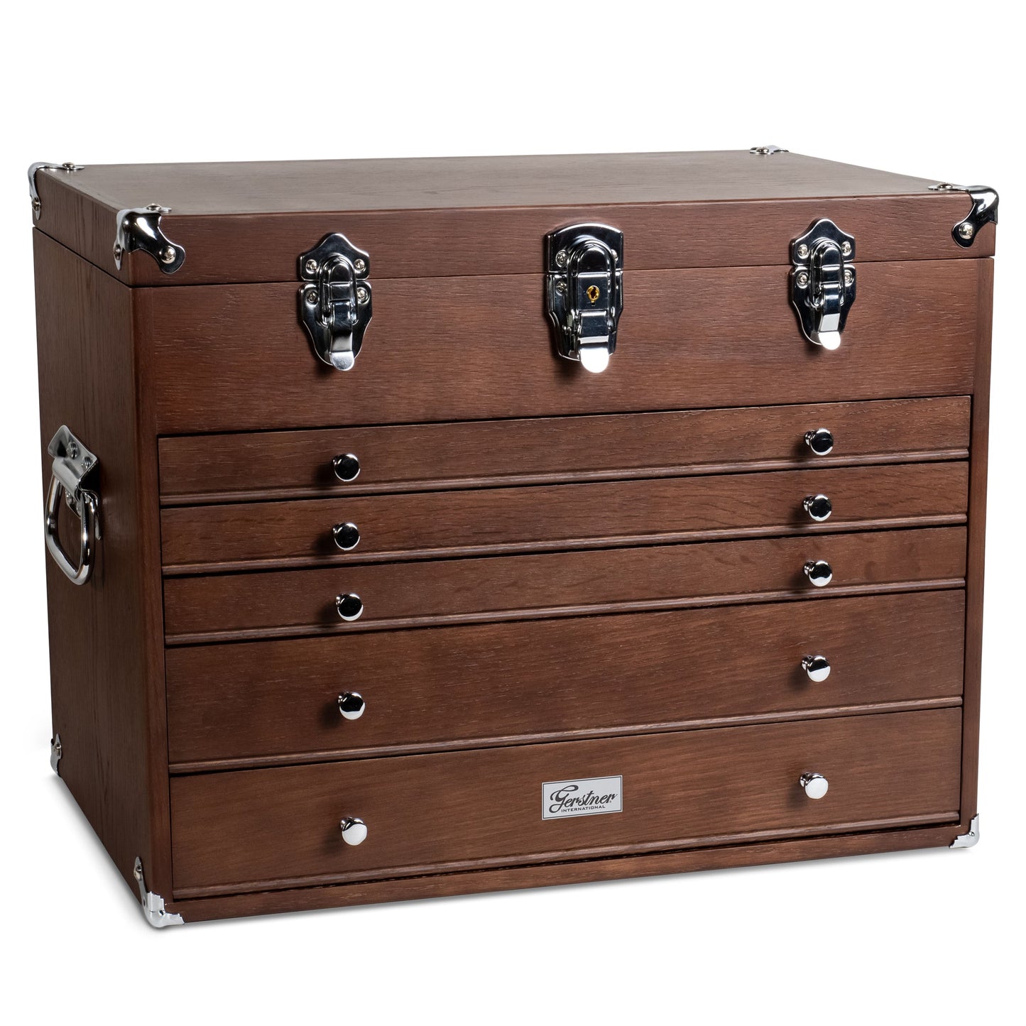 Dark Oak 5-Drawer Top Chest - Gerstner International, GI-T20-D