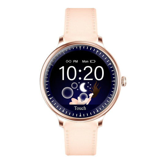 Luxury Modern Stylish Women Smart Watch With Round Screen Smartwatch For Girl Woman and Ladies With Heart Rate Monitor Compatible For Android and IOS Sistems