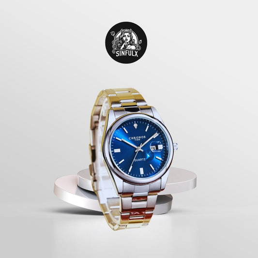 Men's Luxury Quartz Stainless Steel Watch-0