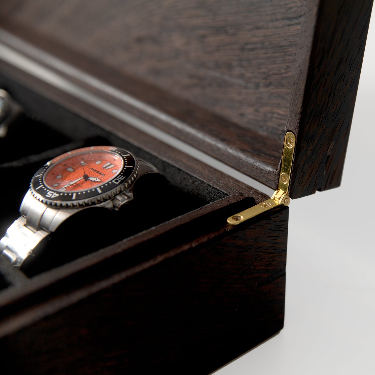 Watch Box - Wenge Hardwood - 8 Watch Compartments