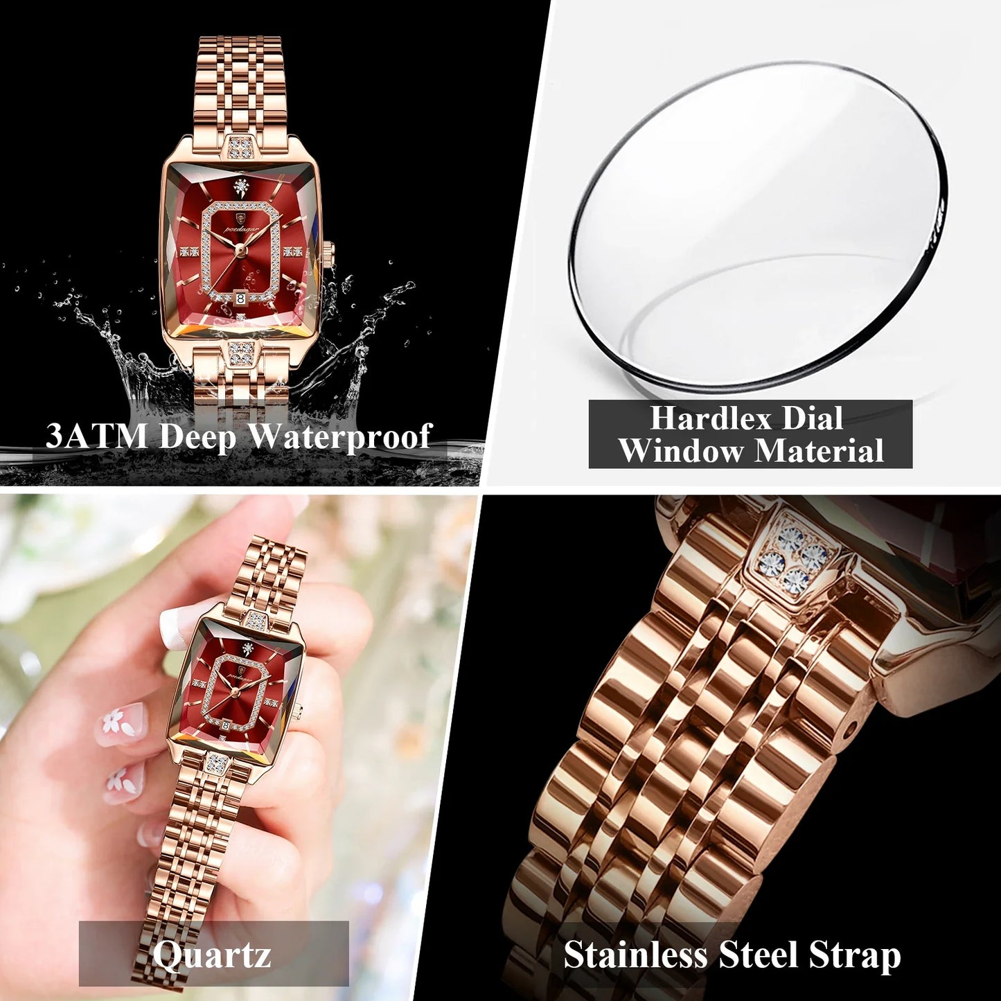Women’s Luxury Rectangle Watch-4
