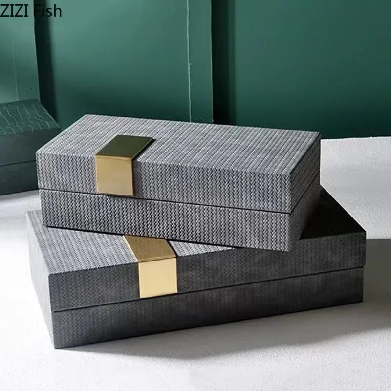 DecorBites™ Leather Jewelry Box: Chic Storage Solution for Dresser or Desk