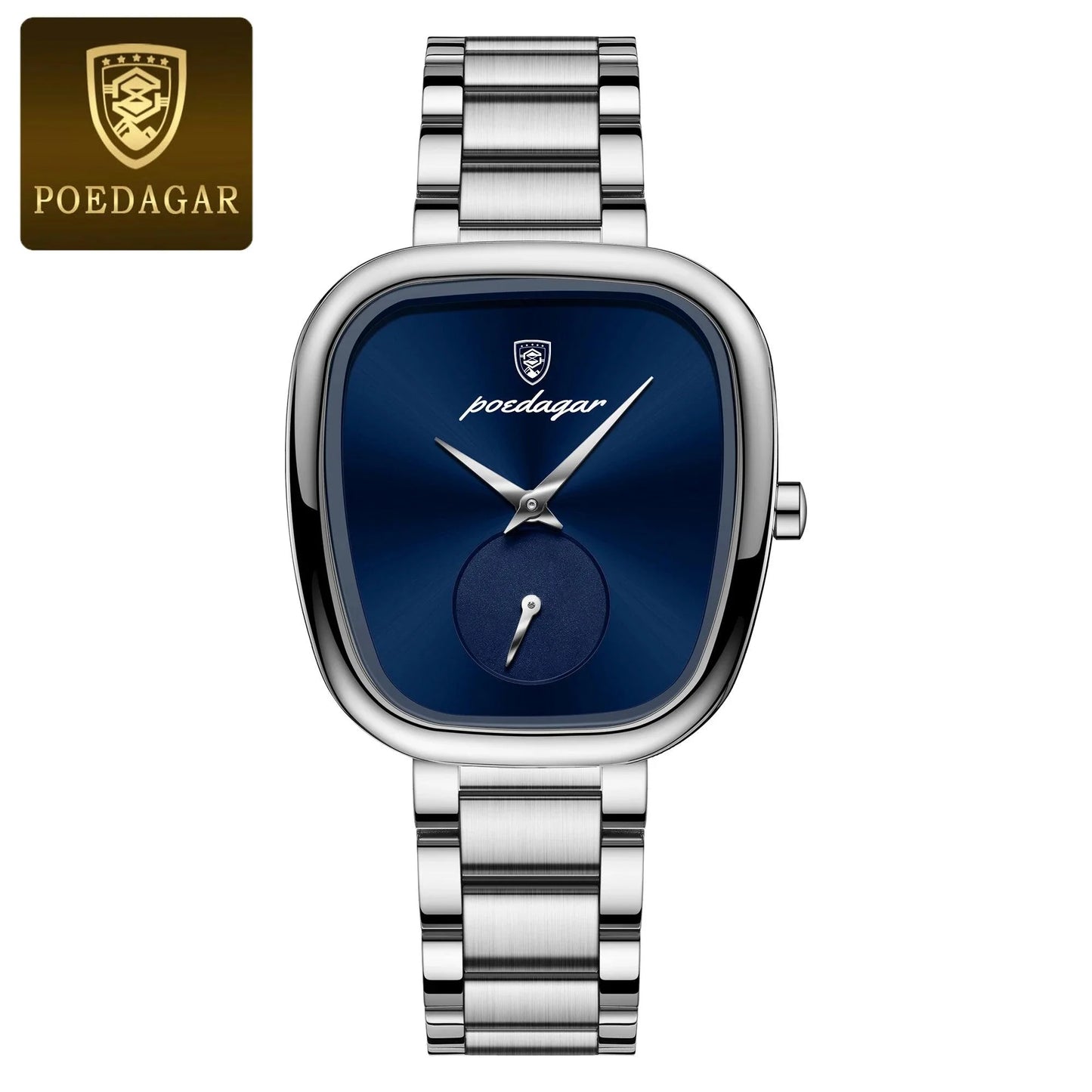 POEDAGAR Elegant Women's Quartz Watch - Waterproof Stainless Steel Timepiece for Confident Ladies